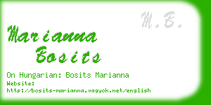 marianna bosits business card